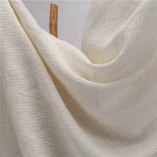 Load image into Gallery viewer, White Geometry Cotton Woven Throw
