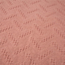 Load image into Gallery viewer, Coral Pink Grid Cotton Woven Throw
