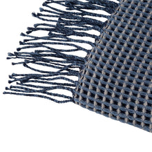 Load image into Gallery viewer, Indigo Acrylic Woven Throw
