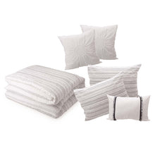 Load image into Gallery viewer, 6 Piece Rhythmic Melody Cotton Comforter Set
