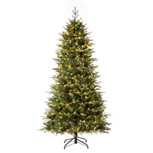 Load image into Gallery viewer, 7ft Pre-Lit Green Fir Artificial Christmas Tree with 500 LED Lights
