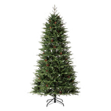 Load image into Gallery viewer, 7ft Pre-Lit Green Fir Artificial Christmas Tree with 500 LED Lights
