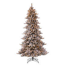 Load image into Gallery viewer, 9ft Pre-Lit Snow Flocked Fir Artificial Christmas Tree with 650 Warm White Lights
