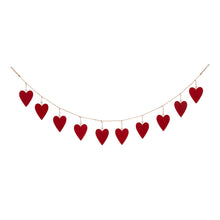 Load image into Gallery viewer, 72&quot;L Valentine&#39;s Wooden/Metal Heart Garland
