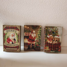 Load image into Gallery viewer, Decorative Vintage Book Shaped Christmas Book Box, Set of 3
