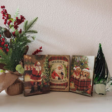 Load image into Gallery viewer, Decorative Vintage Book Shaped Christmas Book Box, Set of 3
