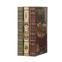 Load image into Gallery viewer, Decorative Vintage Book Shaped Christmas Book Box, Set of 3
