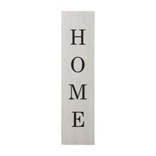 Load image into Gallery viewer, 30&quot;H Double Sided Washed White Wooden Box-shaped &quot;WELCOME, HOME&quot; Porch Sign
