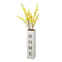 Load image into Gallery viewer, 30&quot;H Double Sided Washed White Wooden Box-shaped &quot;WELCOME, HOME&quot; Porch Sign
