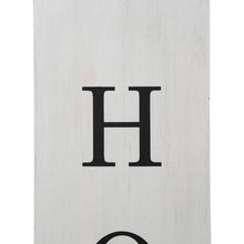 Load image into Gallery viewer, 30&quot;H Double Sided Washed White Wooden Box-shaped &quot;WELCOME, HOME&quot; Porch Sign
