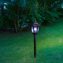 Load image into Gallery viewer, 25.5&quot;H Multi-functional Solar Powered LED Light with Ground Stake and Mounting Pole
