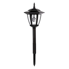 Load image into Gallery viewer, 25.5&quot;H Multi-functional Solar Powered LED Light with Ground Stake and Mounting Pole
