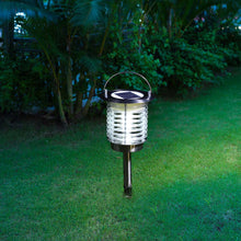 Load image into Gallery viewer, 17.5&quot;H Dual Mode Solar Powered LED Insect Catcher Light with Hanger and Stake
