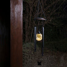 Load image into Gallery viewer, 32&quot;H Solar Powered LED Wind Chime Light
