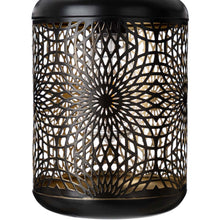 Load image into Gallery viewer, 8.75&quot;H Metal Cutout Solar Powered Outdoor Hanging Lantern
