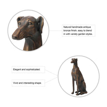 Load image into Gallery viewer, 30.25&quot;H MGO Sitting Greyhound Dog Statue
