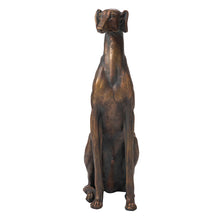 Load image into Gallery viewer, 30.25&quot;H MGO Sitting Greyhound Dog Statue
