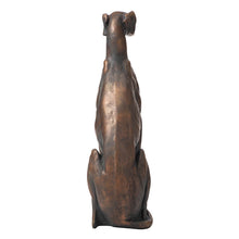 Load image into Gallery viewer, 30.25&quot;H MGO Sitting Greyhound Dog Statue
