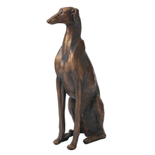 Load image into Gallery viewer, 30.25&quot;H MGO Sitting Greyhound Dog Statue
