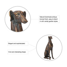 Load image into Gallery viewer, 30.25&quot;H MGO Sitting Greyhound Dog Statue
