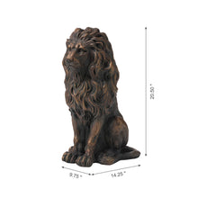 Load image into Gallery viewer, 20.75&quot;H MGO Guardian Sitting Lion Statue
