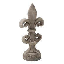 Load image into Gallery viewer, 27.25&quot;H MGO Standing Fleur De Lis Garden Statue
