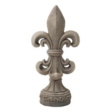 Load image into Gallery viewer, 27.25&quot;H MGO Standing Fleur De Lis Garden Statue
