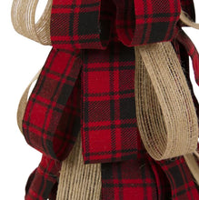 Load image into Gallery viewer, 16.93&#39;&#39;H Plaid Fabric / Burlap Table Tree , Tabletop Christmas Tree
